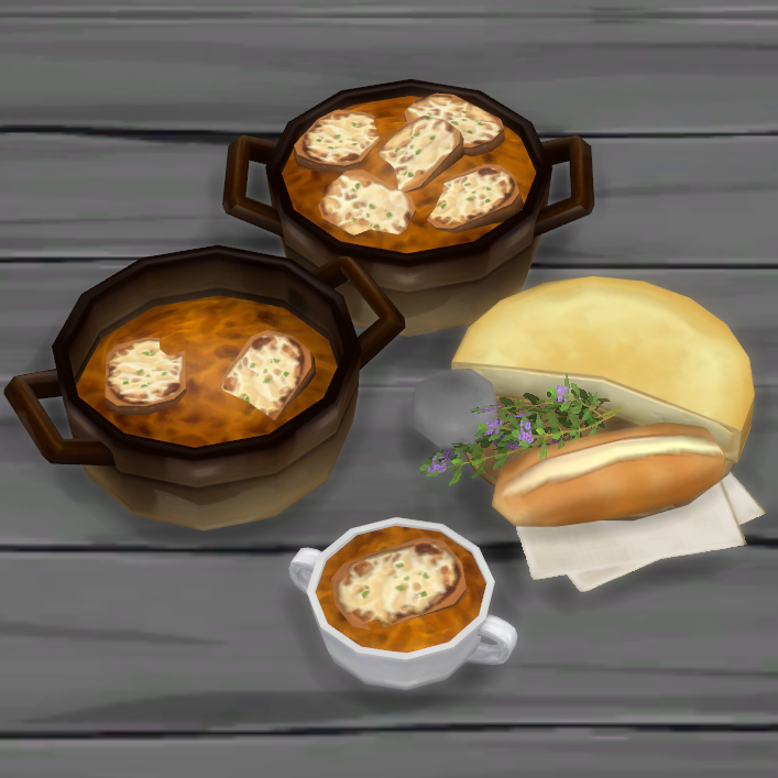 French Onion Soup · Sims 4 Food CC